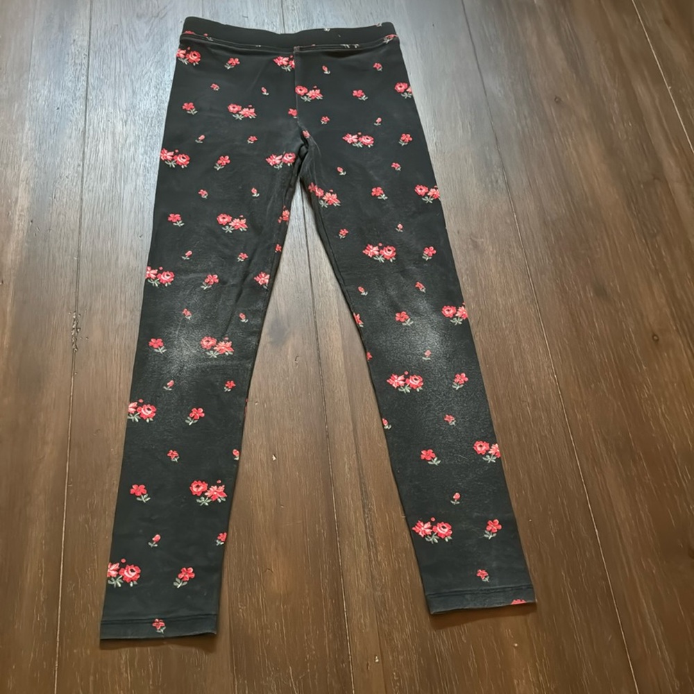 Size 8 J. crew Crewcuts floral leggings in stretch cotton